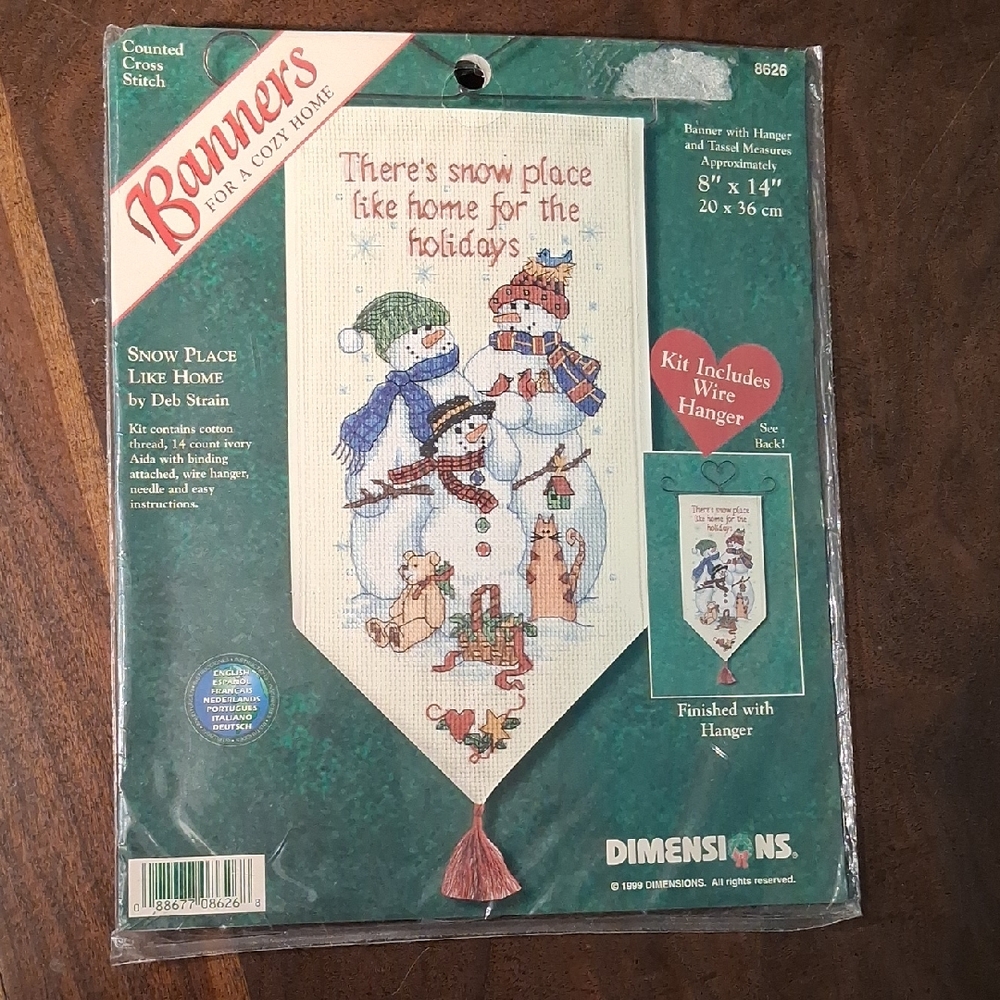 Dimensions Snow Place Like Home Cross Stitch Kit - Multicolor